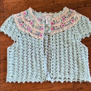 Nanette lepore crochet bolero